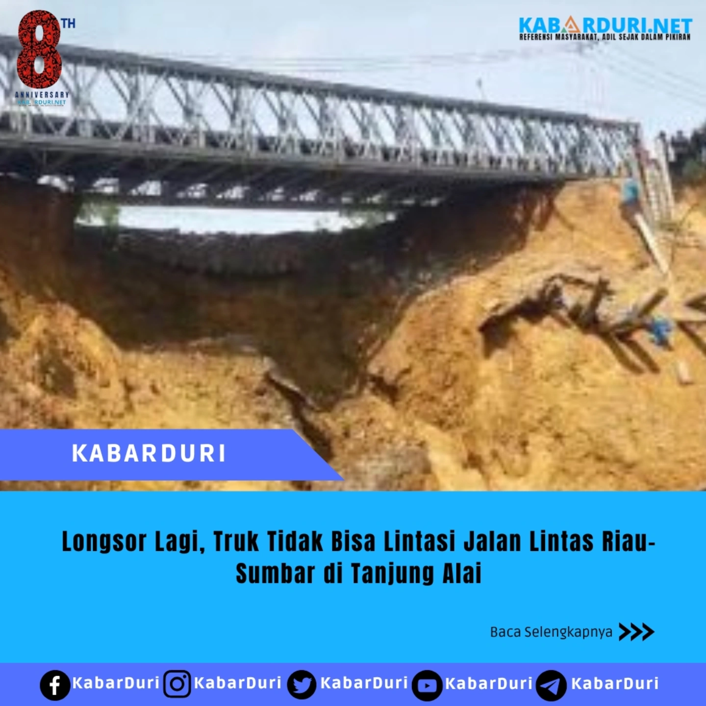 Longsor Lagi, Truk Tidak Bisa Lintasi Jalan Lintas Riau-Sumbar | KabarDuri