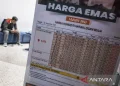 Harga Emas Antam Melonjak, Cek Harga Terbaru Hari Ini! ANTARA FOTO/Aprillio Akbar/nz/am.